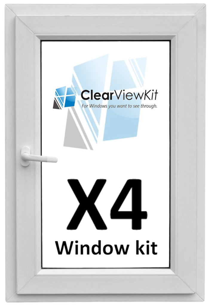 Premium Plus 4 x Window kit + PPE Clear your failed UPVC double glazing window Clears Condensation