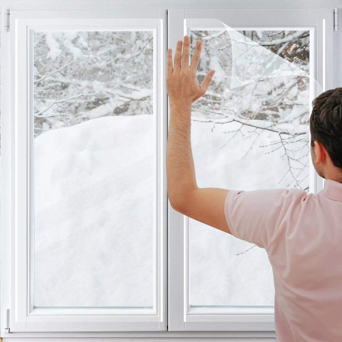 2 x Window Shrink fit film Insulation DIY kit a great home HACK save on your heating bills