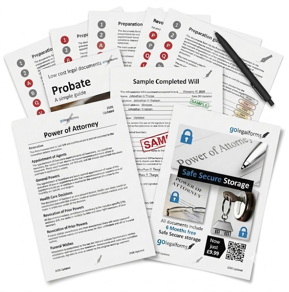 Ordinary Power of Attorney Home writing kit