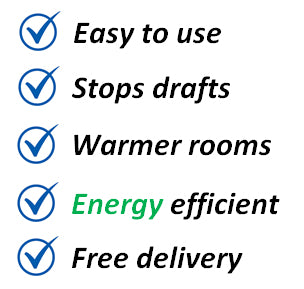 2 x Window Shrink fit film Insulation DIY kit a great home HACK save on your heating bills
