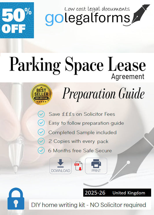 Parking Space Lease Agreement Home writing Pack - Download & Print
