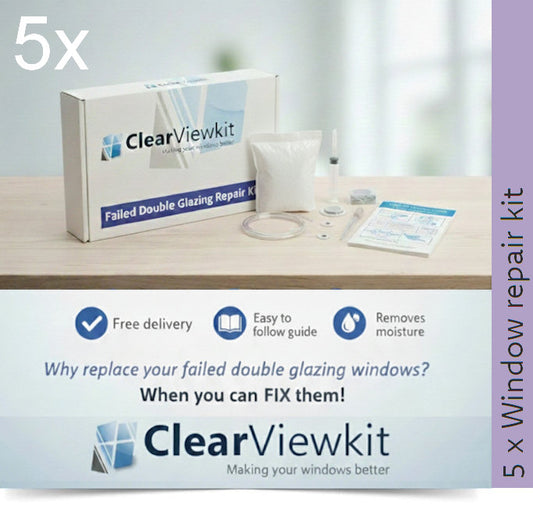 5 x Window kit repair kit Clears trapped condensation