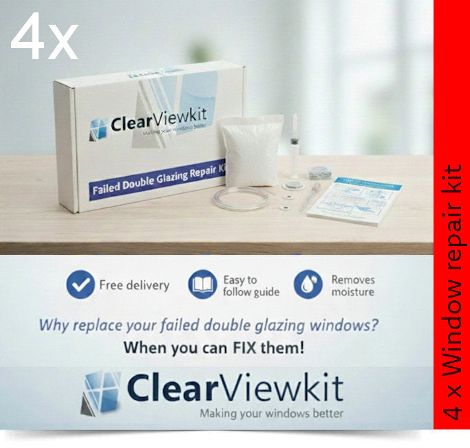 4 x Window kit repair kit Clears trapped condensation