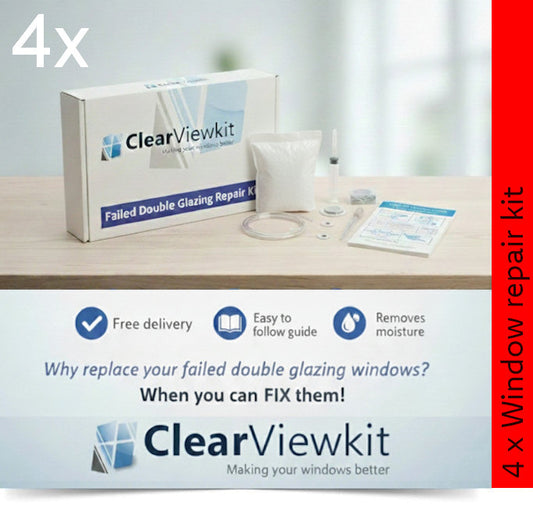4 x Window kit repair kit Clears trapped condensation