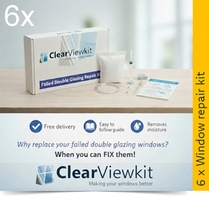 6 x Window kit repair kit Clears trapped condensation