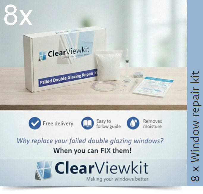 8 x Window kit repair kit Clears trapped condensation
