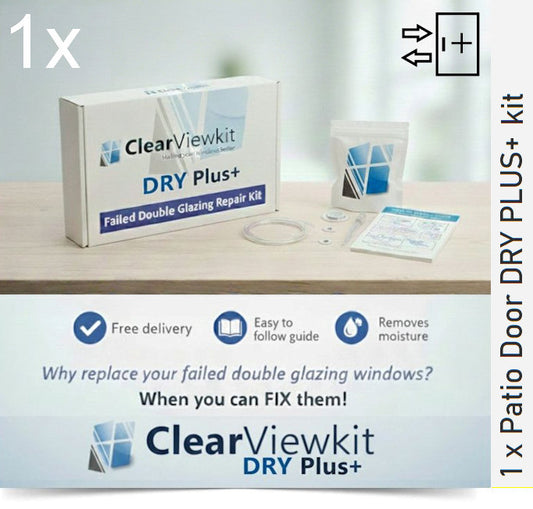 Patio Door DRYPlus+ kit Clears trapped condensation +50% extra drying Agent