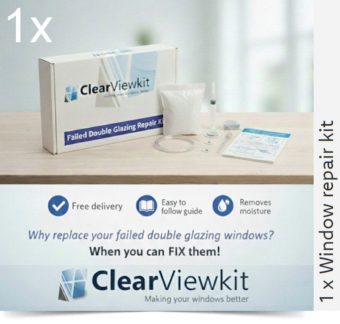 1 x Window kit repair kit Clears trapped condensation